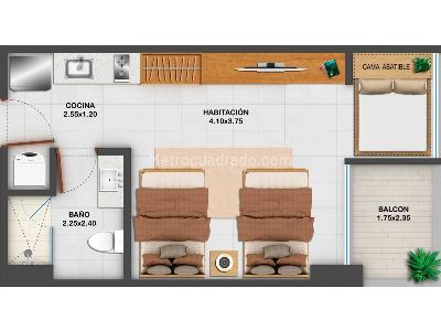 Apartaestudio en venta en Rodadero Sur, Santa Marta, 39 m² · foto 19 de 19