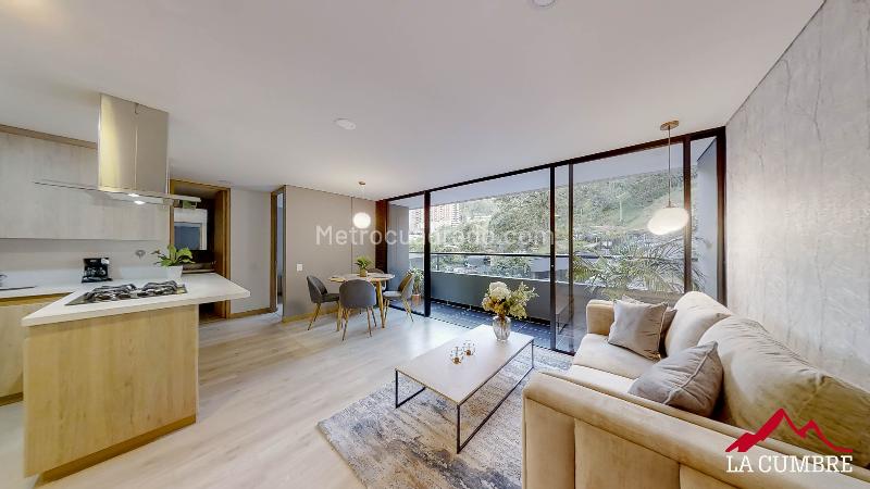 Apartamento Amoblado de 3 Alcobas en El Poblado Las Palmas