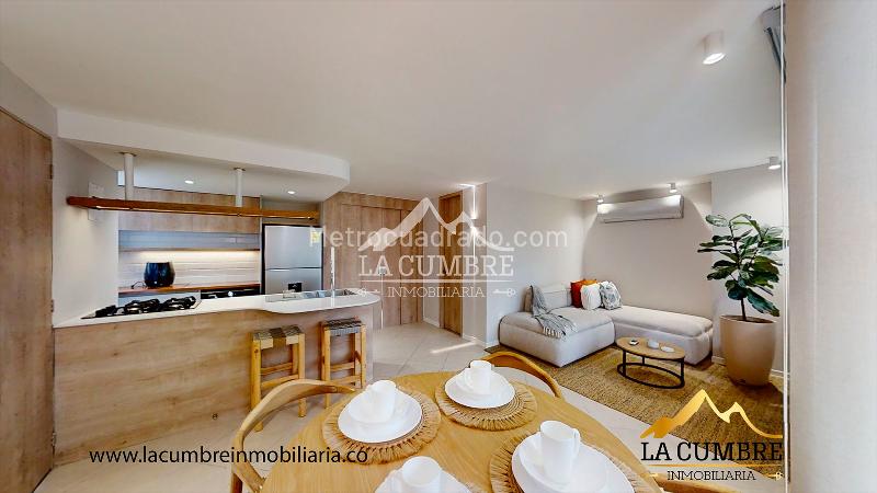 Apartamento Amoblado de 1 Alcoba con Piscina en El Poblado