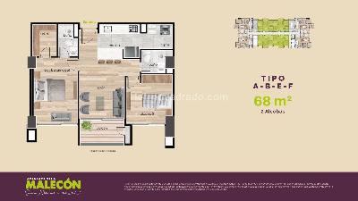 Apartamento de 3 alcobas en venta en San Nicolas, Rionegro, 68 m² · foto 9 de 11