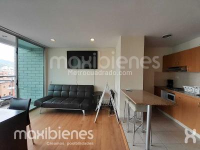 Apartaestudio en arriendo en La Aguacatala, Medellín, 40 m² · foto 3 de 17