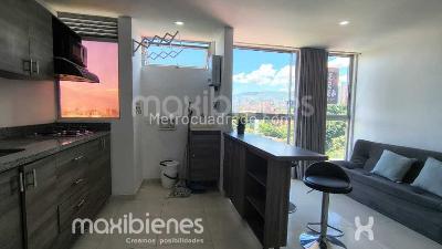 Apartaestudio en arriendo en La Aguacatala, Medellín, 40 m² · foto 3 de 9
