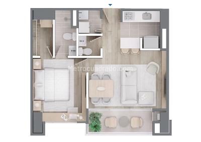 Apartamento en venta en Ciudad Del Rio, Medellín · foto 10 de 20