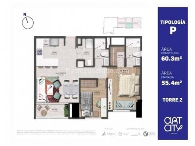 Apartamento en venta en Ciudad Del Rio, Medellín · foto 7 de 7