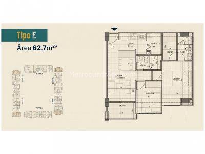 Apartamento de 2 alcobas en venta en Laureles, Medellín, 62 m² · foto 7 de 7