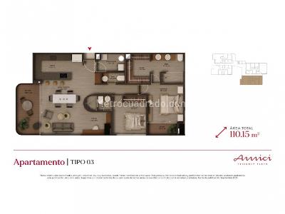 Apartamento en venta en Lalinde, Medellín · foto 9 de 9