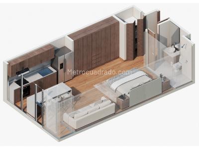 Apartaestudio en venta en El Golf, Barranquilla, 42 m² · foto 4 de 15