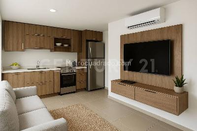 Apartamento de 1 alcoba en venta en Laureles, Medellín, 54 m² · foto 2 de 15