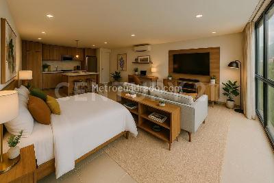 Apartamento de 1 alcoba en venta en Laureles, Medellín, 54 m² · foto 3 de 15