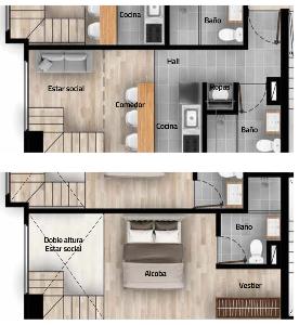 Apartaestudio en venta en Normandia, Bogotá, 23 m² · foto 6 de 6
