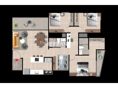 Apartamento de 3 alcobas en venta en La Aurora, Bucaramanga, 93 m² · foto 2 de 7