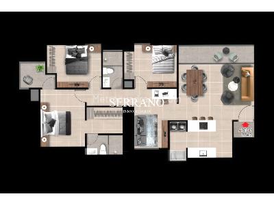 Apartamento de 3 alcobas en venta en La Aurora, Bucaramanga, 88 m² · foto 2 de 7