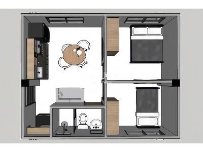 Apartamento de 2 alcobas en venta en Santa Ana, Floridablanca, 40 m² · foto 2 de 2
