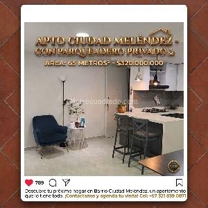 Apartamento de 3 alcobas en venta en Valle Del Lili, Cali, 65 m² · foto 1 de 20