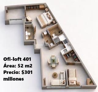 Apartaestudio en venta en San Isidro, Itagüí, 35 m² · foto 2 de 7