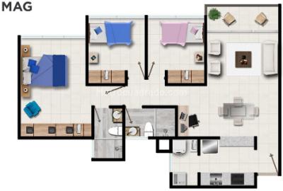 Apartamento de 3 alcobas en venta en La Samaria, Ibagué, 80 m² · foto 8 de 9