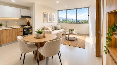 Apartamento de 1 alcoba en venta en Arkamonica, Ibagué, 38 m² · foto 3 de 8