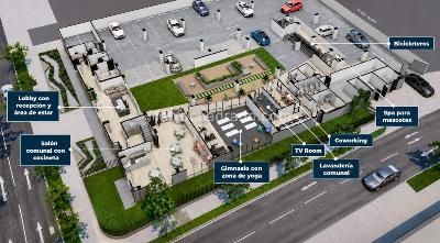 Apartamento de 1 alcoba en arriendo en Cedritos, Bogotá, 21 m² · foto 5 de 5