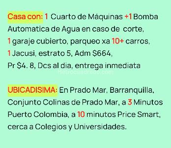 Casa de 3 alcobas en venta en Puerto Colombia, Barranquilla, 927 m² · foto 18 de 19