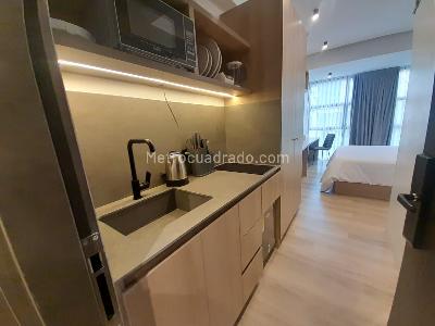 Apartamento de 1 alcoba en arriendo en Conquistadores, Medellín, 30 m² · foto 10 de 12