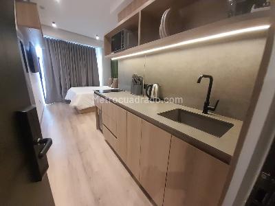 Apartamento de 1 alcoba en arriendo en Conquistadores, Medellín, 30 m² · foto 7 de 11