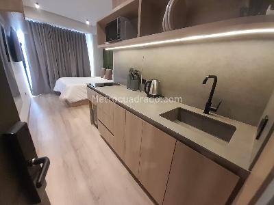 Apartamento de 1 alcoba en arriendo en Conquistadores, Medellín, 30 m² · foto 9 de 11