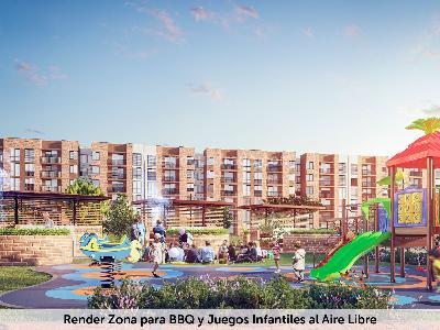 Apartamento de 3 alcobas en venta en El Pomar, Cajicá, 51 m² · foto 2 de 4