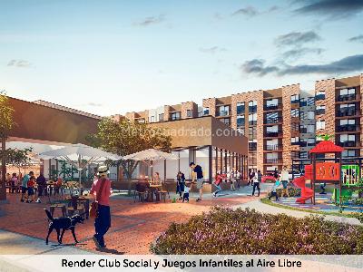 Apartamento de 3 alcobas en venta en El Pomar, Cajicá, 51 m² · foto 3 de 4