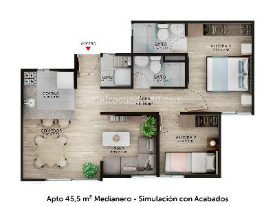 Apartamento en venta en Villa Lady, Mosquera · foto 10 de 12