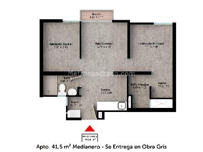 Apartamento de 2 alcobas en venta en Fontibon, Bogotá, 36 m² · foto 12 de 19