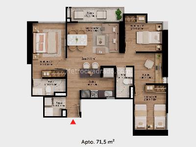 Apartamento de 3 alcobas en venta en Las Americas, Bogotá, 63 m² · foto 14 de 14