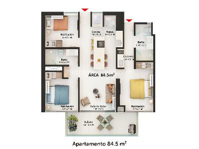 Apartamento en venta en Bello Horizonte, Santa Marta · foto 8 de 8