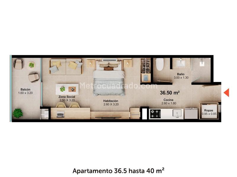 Piso – Santa Marta - Vista 2