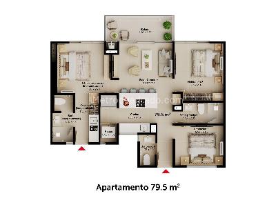 Apartamento en venta en Bello Horizonte, Santa Marta · foto 2 de 5
