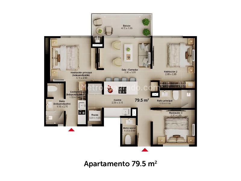 Piso – Santa Marta, La Paz - Vista 3