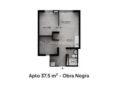 Apartamento de 2 alcobas en venta en Paloquemao, Bogotá, 32 m² · foto 10 de 11
