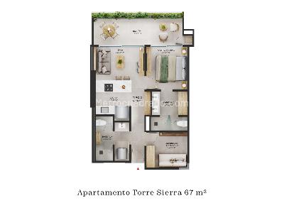 Apartamento en venta en Pozos Colorados, Santa Marta · foto 5 de 5