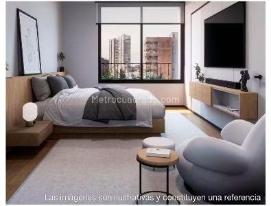 Apartamento de 1 alcoba en venta en Castropol, Medellín, 60 m² · foto 3 de 6