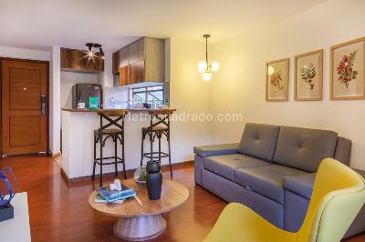 Apartamento de 1 alcoba en arriendo en Provenza, Medellín, 58 m² · foto 4 de 11
