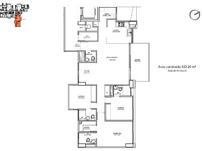 Apartamento de 3 alcobas en venta en Loma De Las Brujas, Envigado, 116 m² · foto 15 de 15