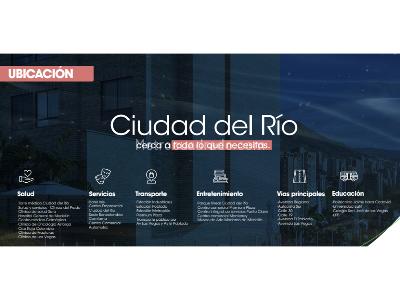 Apartamento de 2 alcobas en venta en Ciudad Del Rio, Medellín, 80 m² · foto 4 de 8
