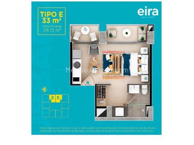 Apartaestudio en venta en Bellavista, Santa Marta, 39 m² · foto 4 de 18