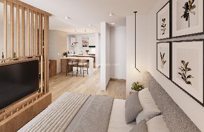 Apartamento de 1 alcoba en venta en Lago Gaitan, Bogotá, 35 m² · foto 2 de 3