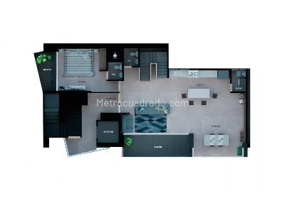 Apartamento de 3 alcobas en venta en La Castellana, Medellín, 108 m² · foto 2 de 5