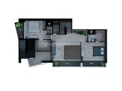 Apartamento de 3 alcobas en venta en La Castellana, Medellín, 108 m² · foto 3 de 5
