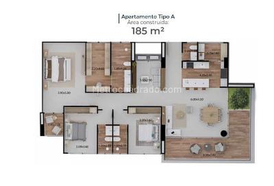Apartamento de 3 alcobas en venta en Ruitoque, Floridablanca, 185 m² · foto 4 de 10