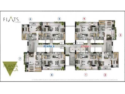 Apartamento de 2 alcobas en venta en El Poblado, Medellín, 87 m² · foto 6 de 7