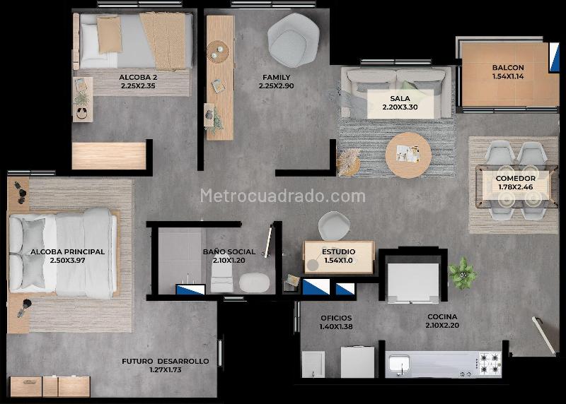 Piso – Jamundí, Sur - Vista 2