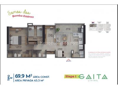 Apartamento en venta en La Doctora, Sabaneta · foto 2 de 11