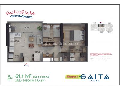 Apartamento en venta en La Doctora, Sabaneta · foto 4 de 11